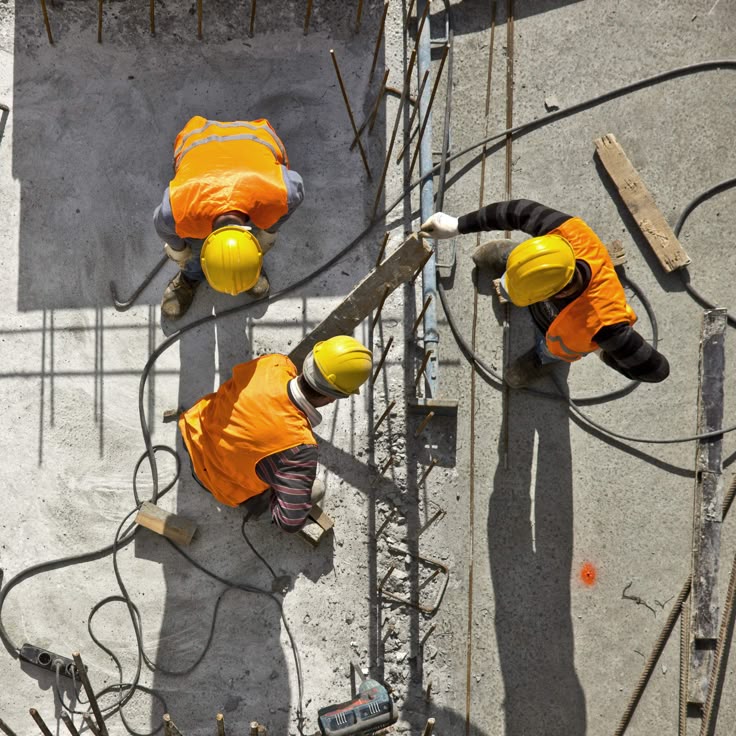 Trabajadores en obra